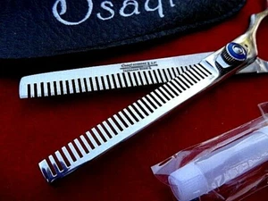 Polish_6.5" Double Teeth Hairdressing Thinning Scissors/Japanese Steel - Imagen 1 de 8