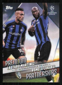 2022-23 Topps UEFA Club Competitions Premium #PP2 Romelu Lukaku/Lautaro Martinez - Picture 1 of 2