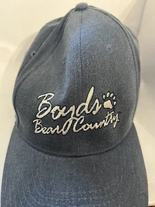Boyds Bear Country Blue Snapback Hat Cap Adjustable 100% Cotton - Picture 1 of 5
