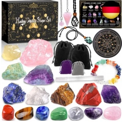 Kristalle Heilsteine Set, Chakra Steine & Kristalle Natürliche, 21PCS - Bild 1 von 4
