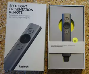 Logitech Spotlight Presentation Remote (Black) Open Box w/original packaging - Picture 1 of 13