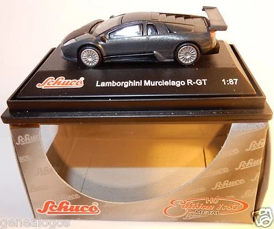 Micro IN Metallo Die Cast schuco Ho 1/87 Lamborghini Murcielago R Gt Grigia Box - Immagine 1 di 4