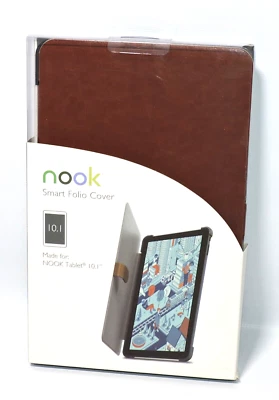 Nook Smart Folio Cover For 10.1" Tablet Cinnamon Brown Color, NEW, NIP - Image 1 of 4