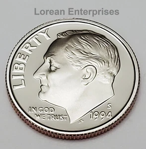 Moneda de diez centavos S Roosevelt 1994 revestida ✼ prueba✼ bu - Imagen 1 de 2
