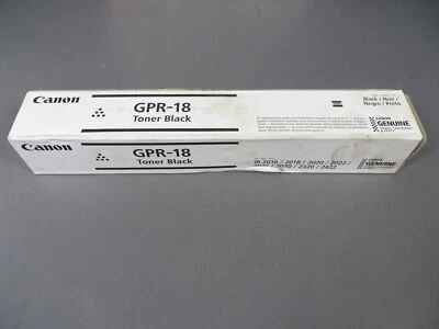 Genuine Canon GPR-18 Black Toner For Imagerunner 2016 2022 2025 2030 0384B003BA - Image 1 of 4