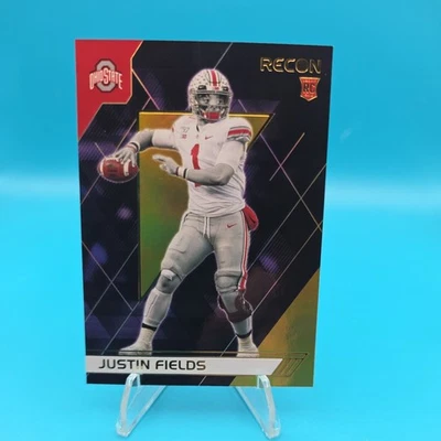 Justin Fields 2021 Panini Chronicles Draft Picks Recon GOLD /10.   1/1 ON EBAY - Image 1 of 3