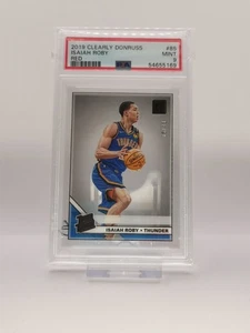 2019-20 Panini Clearly Donruss Rated Rookie Red /49 Isaiah Roby #85 Rookie PSA 9 - Foto 1 di 1