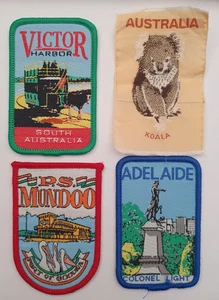 4 x Australia Australian OZ Souvenir Tourist Holiday Badges Patches. Joblot. B16 - Foto 1 di 3
