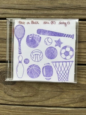 Have A Ball Set of 13 Stamps * Retired Stampin' Up - Image 1 of 2