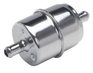 Trans-Dapt for 5/16 in. DISPOSABLE FUEL FILTER-CHROME (not for fuel injection) - Picture 1 of 5
