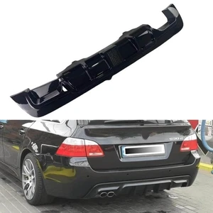 Diffusore paraurti posteriore labbro nero lucido per BMW E60 E61 M Tech M Sport - Foto 1 di 12