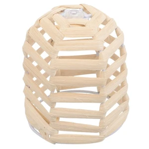 Mini cubierta de lámpara de bambú cubierta de lámpara de bambú mini cubierta de lámpara miniatura - Imagen 1 de 12