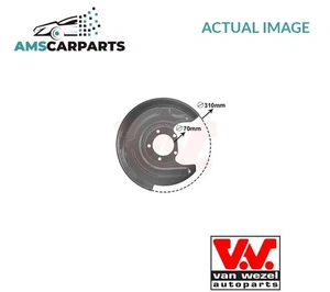SPLASH PANEL BRAKE DISC 0315374 VAN WEZEL NEW OE REPLACEMENT - Picture 1 of 5