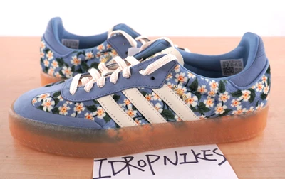 adidas Sambae x Liberty London Tactile Blue Floral Women's Shoes - JQ6046 - Image 1 of 4