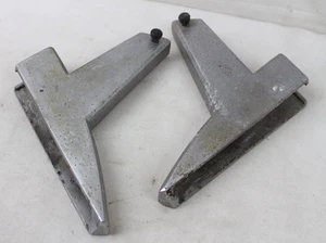 Vintage Wooden Boat Windshield Brackets Chris Craft ? Whirlwind ? Parts Lot - Bild 1 von 9