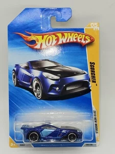 Hot Wheels Scorcher #05 Blue 2010 New Models - Black Hood - Picture 1 of 9