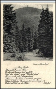 Thüringen alte AK ~1930 Schneekopf Berg Psalm Scheffel - Bild 1 von 1