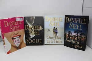 Danielle Steel 4 Hardcover Books Big Girl-Rogue-Southern Lights-One Day at Time - Picture 1 of 7