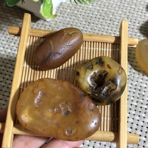 3pc Beautiful ! Natural GoBi agate eye Agate Crystal Stone Specimen Healing 68g - Imagen 1 de 9