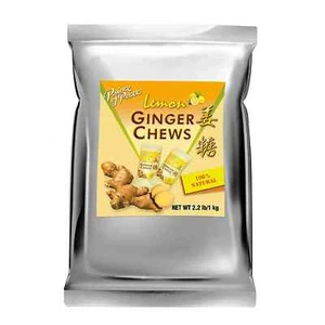 Ginger Chews w Lemon 2.2lb/1 kg Candied Ginger Candy Pack Ginger Chews Candy NEW - Picture 1 of 3