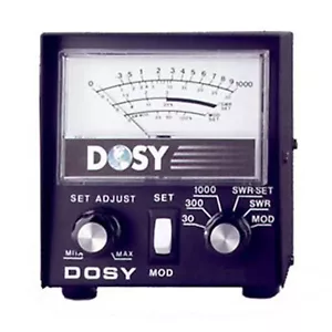 DOSY PM-1000-TS INLINE 1000W MAX SWR BRIDGE & MODULATION METER w/ 3 WATT RANGES - Picture 1 of 1