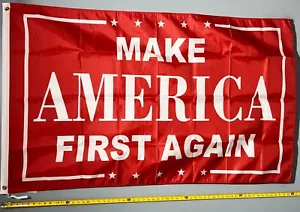 DONALD TRUMP FLAG FREE USA SHIP 36 Fight God Gun Republican America USA Sign 3x5 - Picture 1 of 1