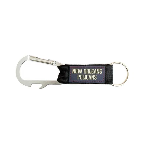 New Orleans Pelicans Carabiner Keychains Keyrings with Bottle Opener Cover