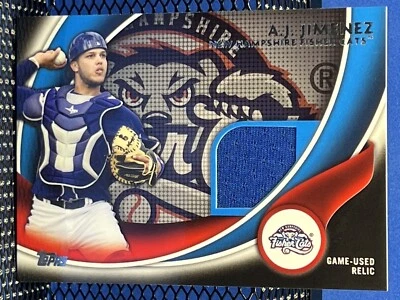 2014 Topps Pro Debut AJ JIMENEZ New Hampshire Fisher Cats Relic - Image 1 of 2
