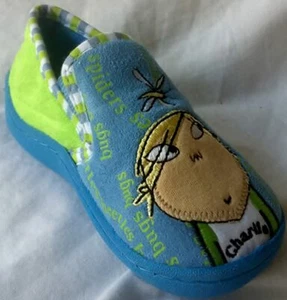 Charlie y Lola Suela de Goma Niño Zapatos Talla 7 Pantuflas Halloween Disfraz NUEVO - Imagen 1 de 1