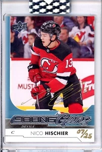 2019-20 Nico Hischier Young Guns BuyBack Gold Autograph /25 - Picture 1 of 2