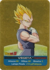 Lamincards Dragon Ball Z Edibas Serie Oro VEGETA N 59 DORATA - Picture 1 of 2