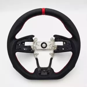 Fits 2016-2021 Honda Civic Gen 10th Type-R Sports Steering Wheel New 3D Red Ring - Picture 1 of 5
