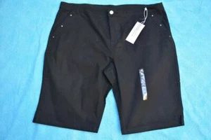 Rockmans COMFORT Waist. BLACK Denim Shorts Stud Trim Size 24 NEW rrp $44.99 - Picture 1 of 1