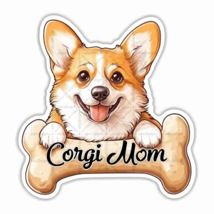 Corgi Mom, Pets, Dogs, Sticker, Peel N' Stick, Different Sizes - Picture 1 of 10