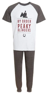 Mens Peaky Blinders Pyjamas Teens Short Sleeved T-Shirt + Lounge Pants Set Gift  - Picture 1 of 16