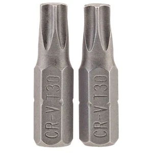 GENUINE Draper T30 1/4" Hex. Draper TX-STAR® Insert Bit 25mm Long x 2 | 66435 - Picture 1 of 1