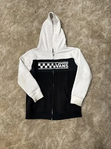 Vintage Vans Front Zip Sweatshirt Kids Hoodie Size Small - Picture 1 of 5
