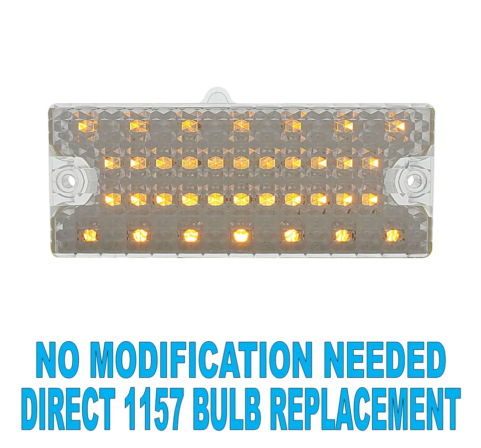 Chevy C10 GMC 1969-1970 camioneta pickup lente LED transparente/ámbar luz de estacionamiento mano izquierda Foto 1 de 4