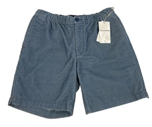 Tommy Bahama Blue Coastline Corduroy Mens Pull On Shorts Medium 32x8 NEW - Picture 1 of 4