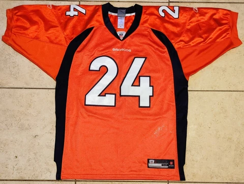 Reebok Jersey NFL Denver Broncos Champ Bailey #24 Size 52 Cover