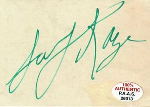 RARE!! “Renowned Bandleader" Sammy Kaye Hand Signed 2X3.5 Card COA - Picture 1 of 2