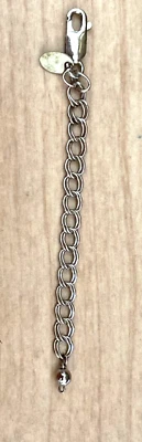 Extensor de colar oxidado de prata esterlina, fecho lagosta, 3" (N1649) - Imagem 1 de 4