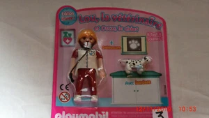 FIGURINE DE MAGAZINE PLAYMOBIL/ LA VETERINAIRE ET LE CHIOT EDITION LIMITEE  (F3 - Bild 1 von 3