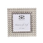 Pearl and Diamante 3 x 3 inch Square Photoframe #29331