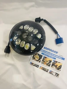 Faro LED negro redondo de 5,75"" 5 3/4"" motocicleta SP-CR013 - Imagen 1 de 3
