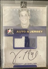 Vincent Lecavalier 2007 In The Game Auto/Jersey Card  Gold Edition 1 Of 10 Rare