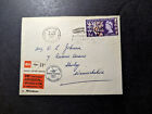 1961 England Airmail Postcard Cover Windsor To Shirley 50 Years First Airmail 3