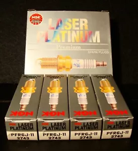 4-New NGK Laser Platinum Spark Plug Made in Japan PFR6J-11 2743 - Bild 1 von 2
