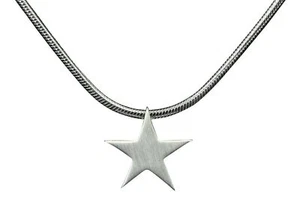 SILBERMOOS Schmuck Halskette Anhänger Schlangekette Stern 925 Sterling Silber - Bild 1 von 7