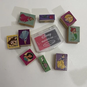Melissa & Doug Disney Princess Stempelset - 9 Stempel + waschbare Tinte - NEU lose - Bild 1 von 9